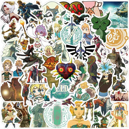 Legend of Zelda Stickers – 50PCS Waterproof Vinyl Decals | Durable Gamer Gift Paper products