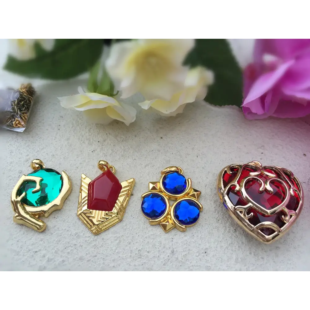 Zelda Twilight Princess Jewelry – Hylian Shield Necklace & Master Sword Pendant Set Jewelry