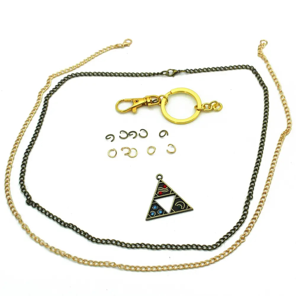 Zelda Twilight Princess Jewelry – Hylian Shield Necklace & Master Sword Pendant Set Jewelry
