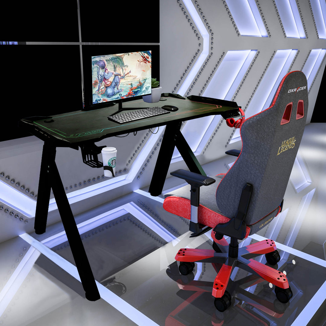 Gaming Home Office Computer Desk with Metal Frame
